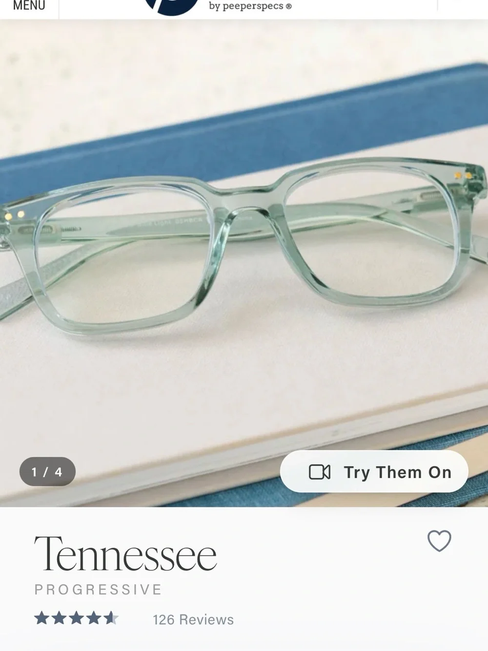 Peepers Tennessee Progressive Reading Glasses — Mint Green
